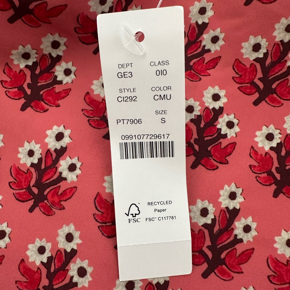 NWT J Crew Coral Floral Bikini Set - Picture 7 of 7